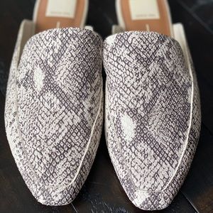 Dolce Vita snakeskin patterned mules